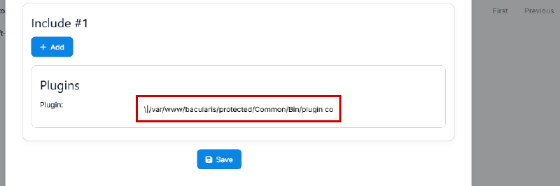 Directive Plugin hasil generate otomatis dari Bacularis